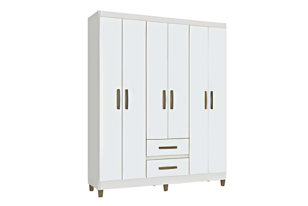 GUARDA ROUPA COIMBRA 6PTS BRANCO – FELLICCI