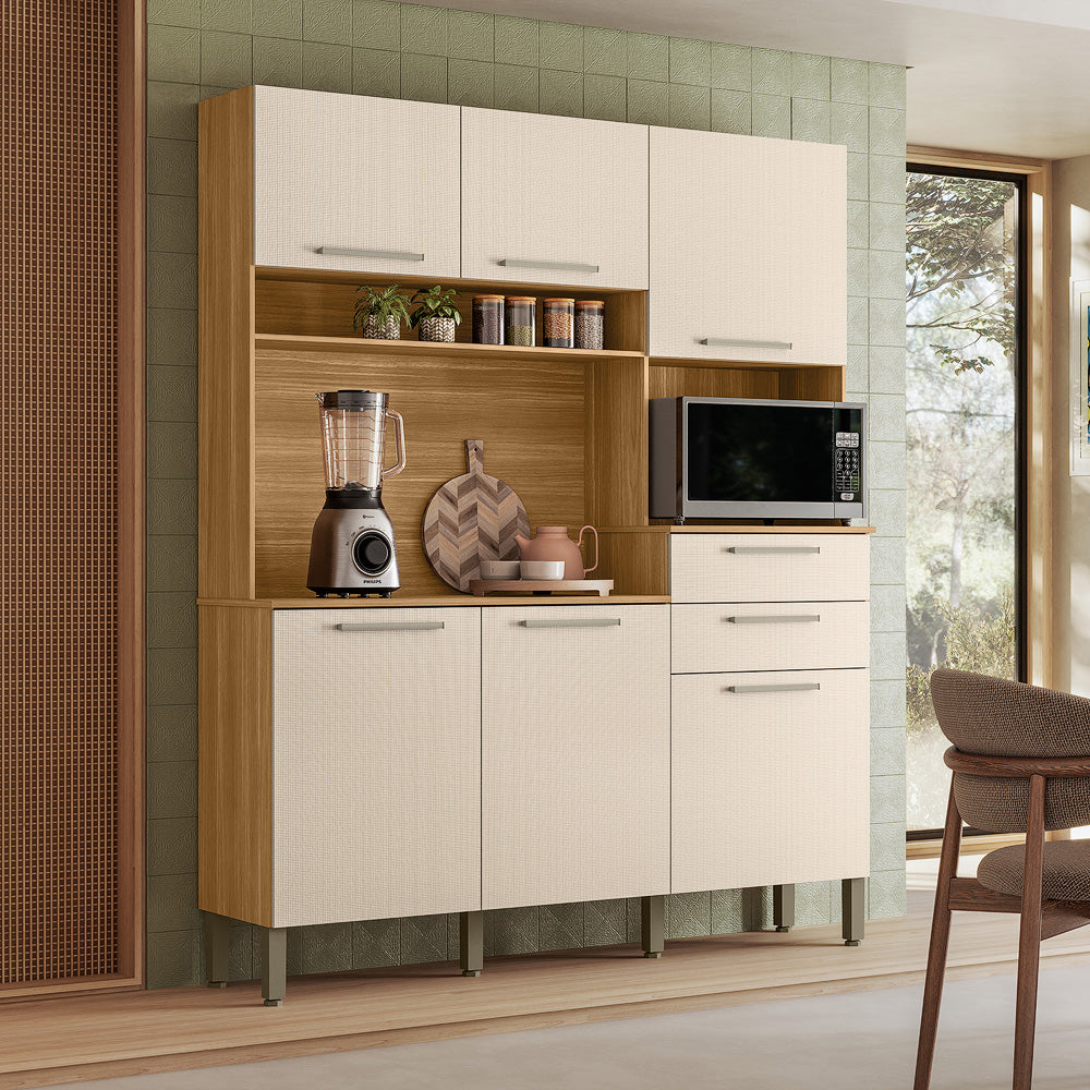 Kit Cozinha Montesa 1,607 m Freijó/Soft – KIT’S PARANÁ