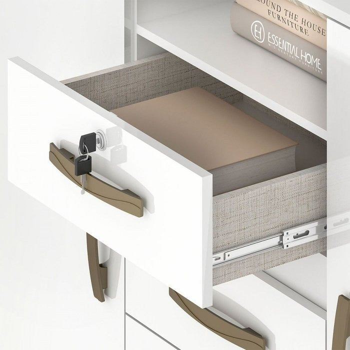 Cômoda 4 Gavetas 2 Sapateiras Angra CO260 Branco – FELLICCI