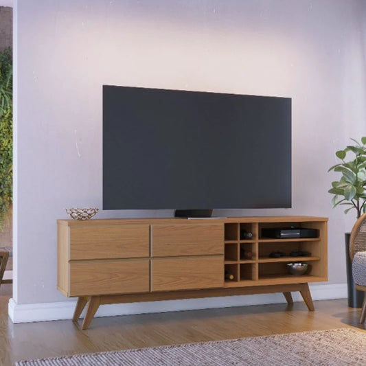 Rack Bancada Noronha Larg. 1.80m Freijó - Móveis furniture