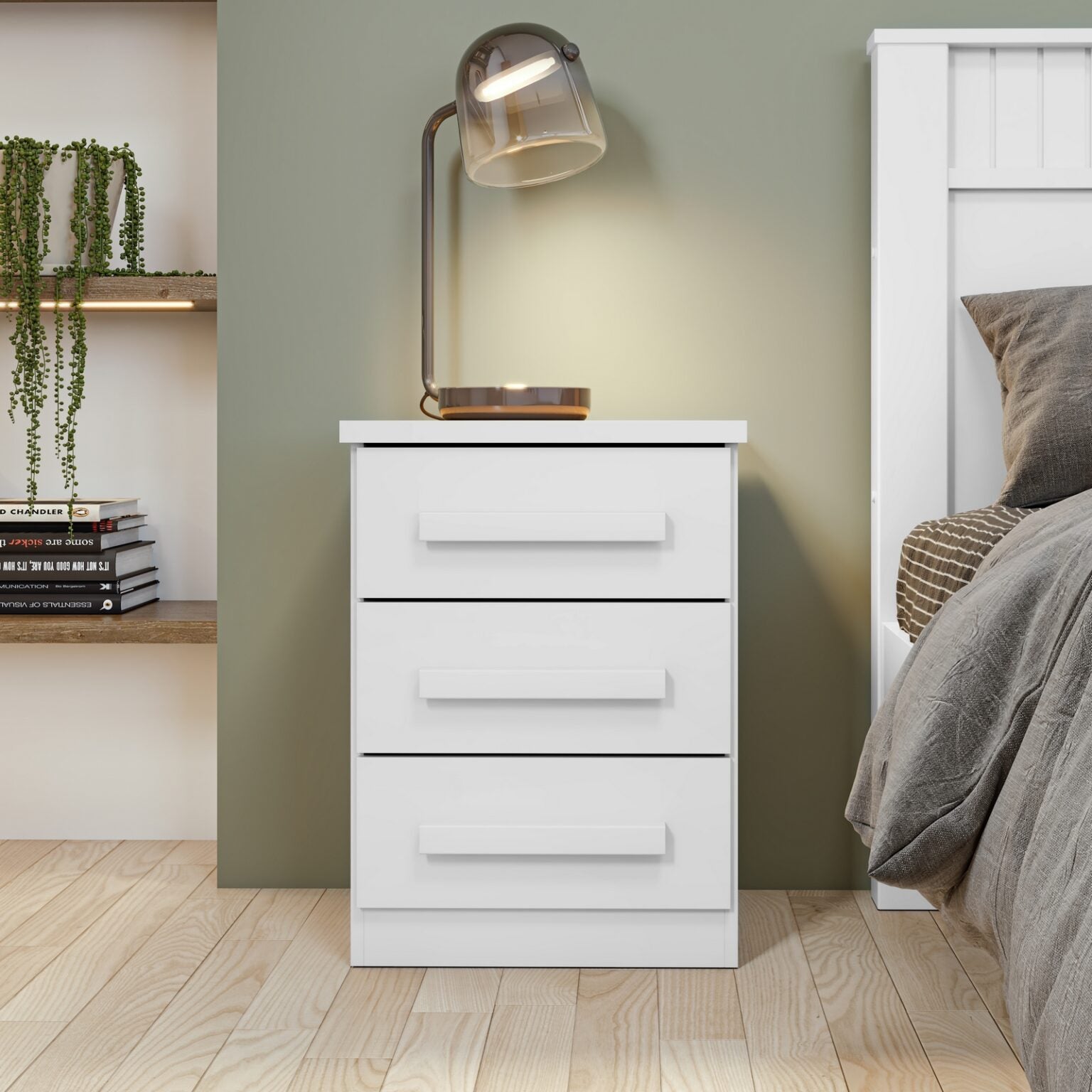 Mesa de Cabeceira Baião Branco – LOPAS