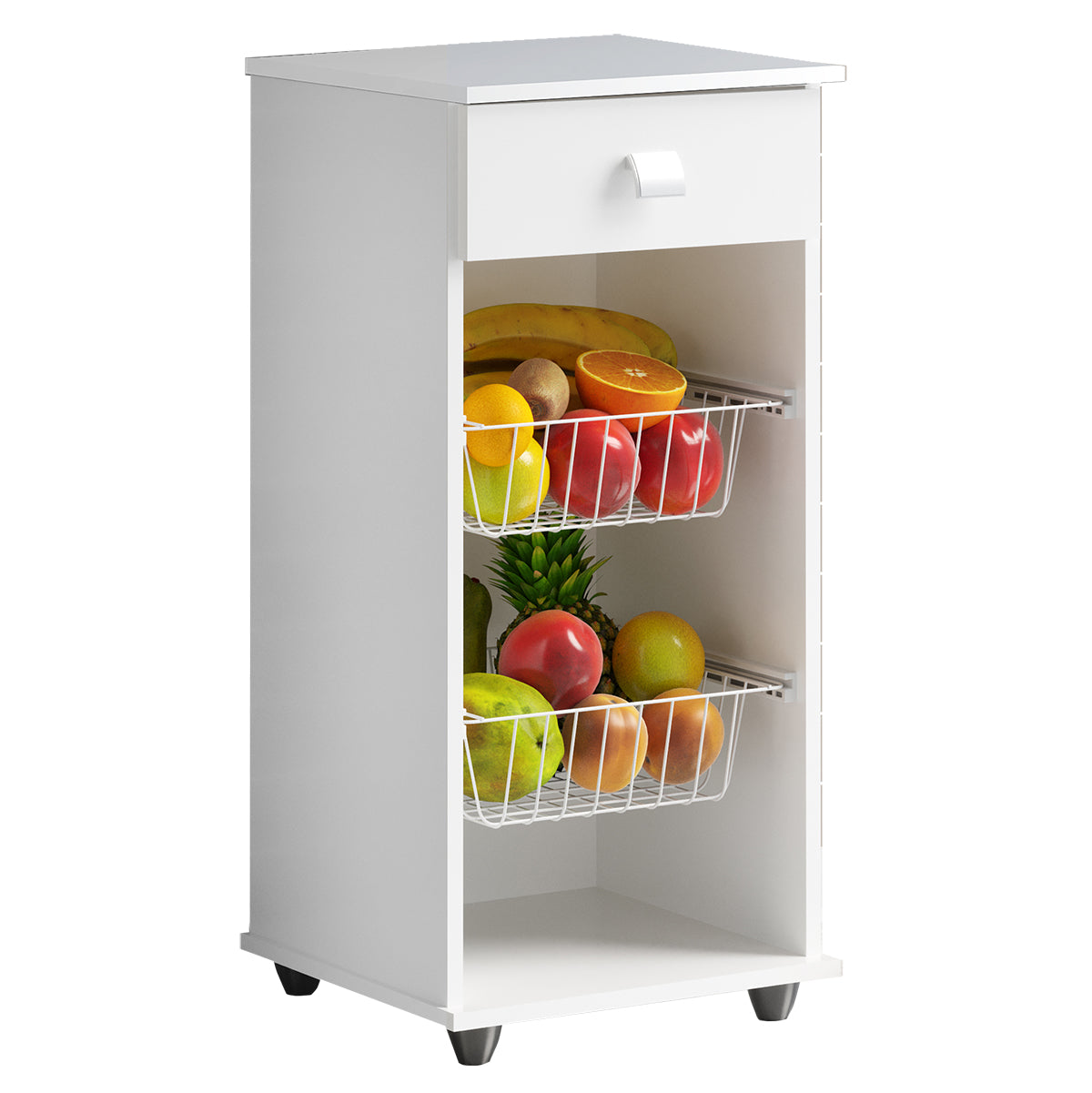 Fruteira Erica 1G2C Branco - Móveis furniture