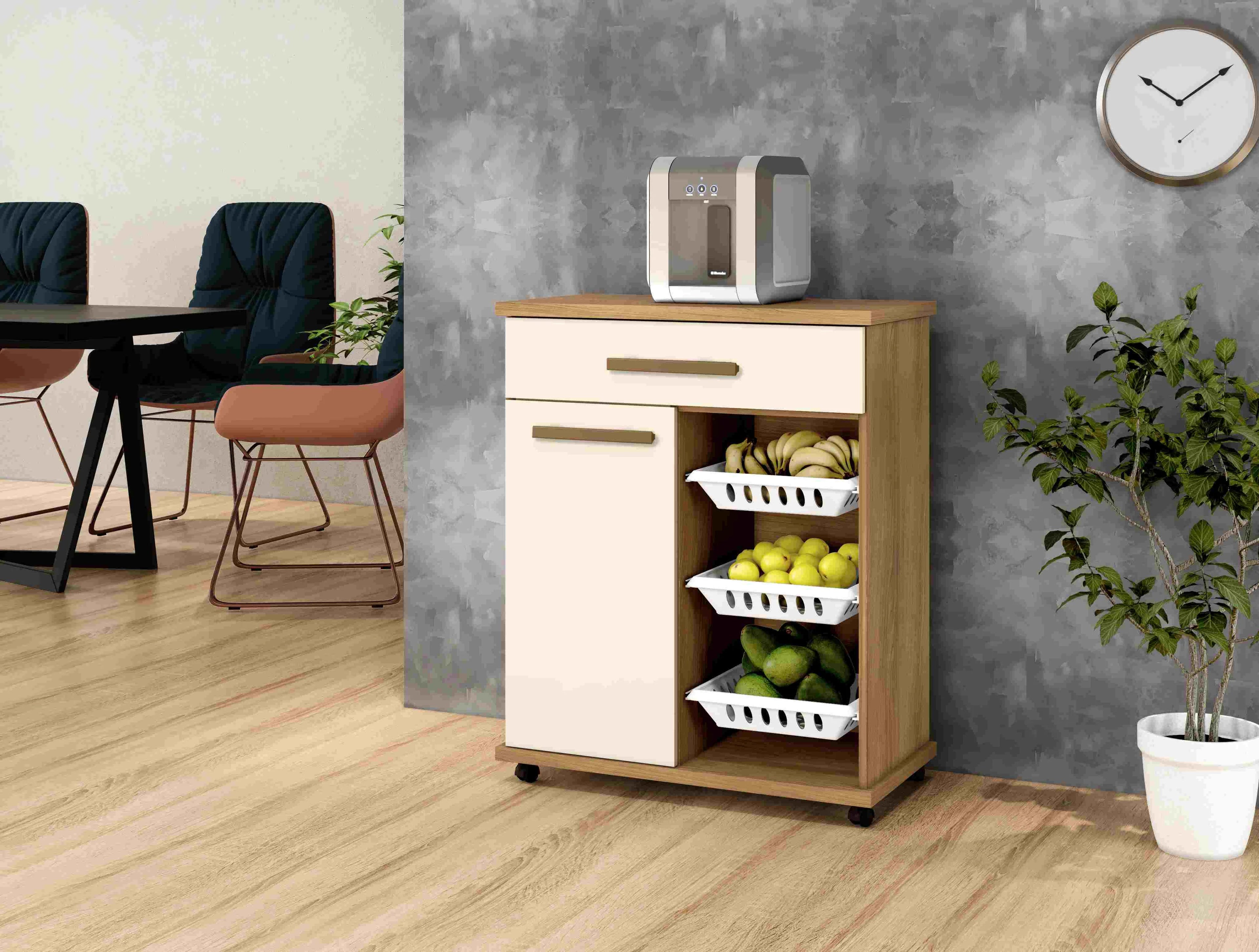 Fruteira Goiania 73 1P1G3Cestos Cinamomo.Off White Arte Moveis