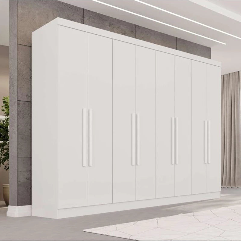Roupeiro Recife 8 Portas Branco Larg. 2.41m - Sallêto