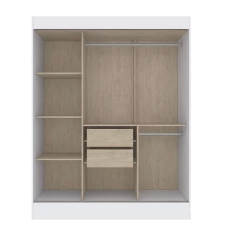 DORIPEL - Guarda-Roupa Marselha 3 portas sem espelho - Móveis furniture