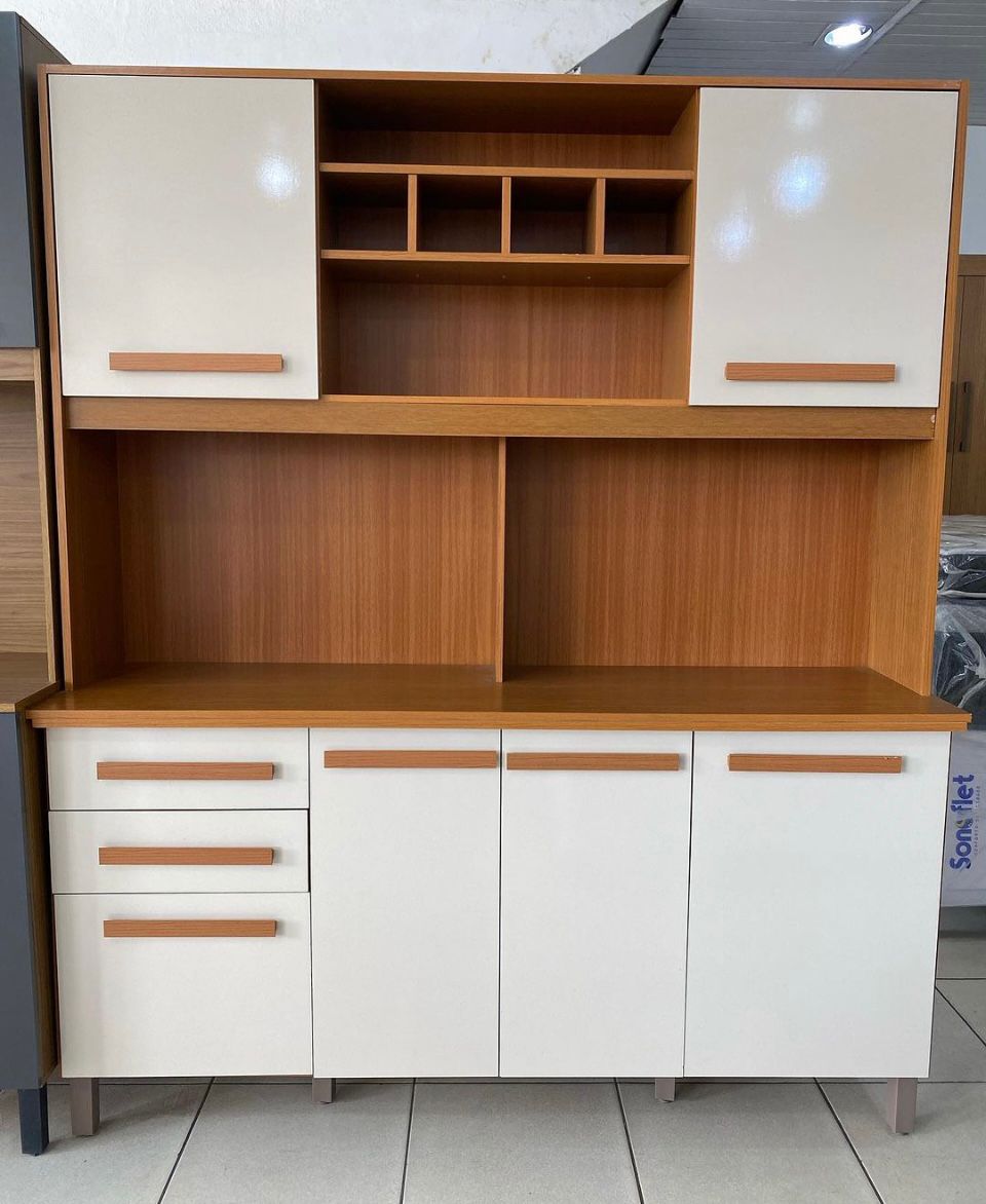 Armário de Cozinha Luna 6 Portas 2 Gaveta - Móveis furniture