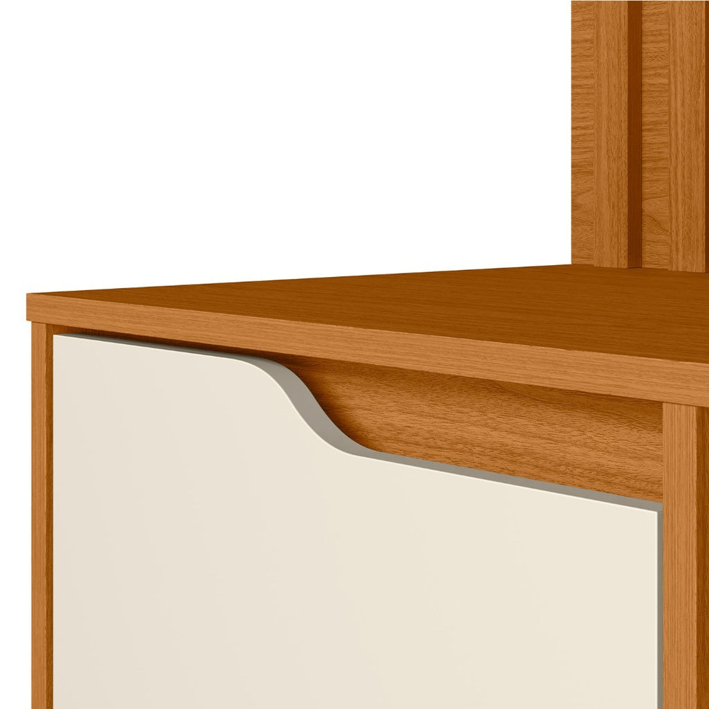 Escrivaninha com Painel Doble Cinamono/Off White – MÓVEIS ALBATROZ