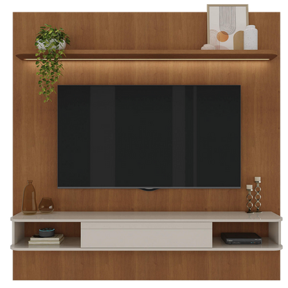Painel até 75″ Belluno Cinamono/Off White – ARTELY - Móveis furniture