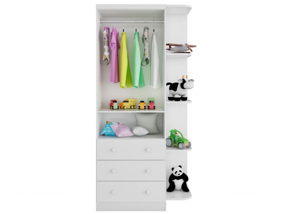 Armario Smim 2 Portas Com Prateleiras – Branco - Móveis furniture