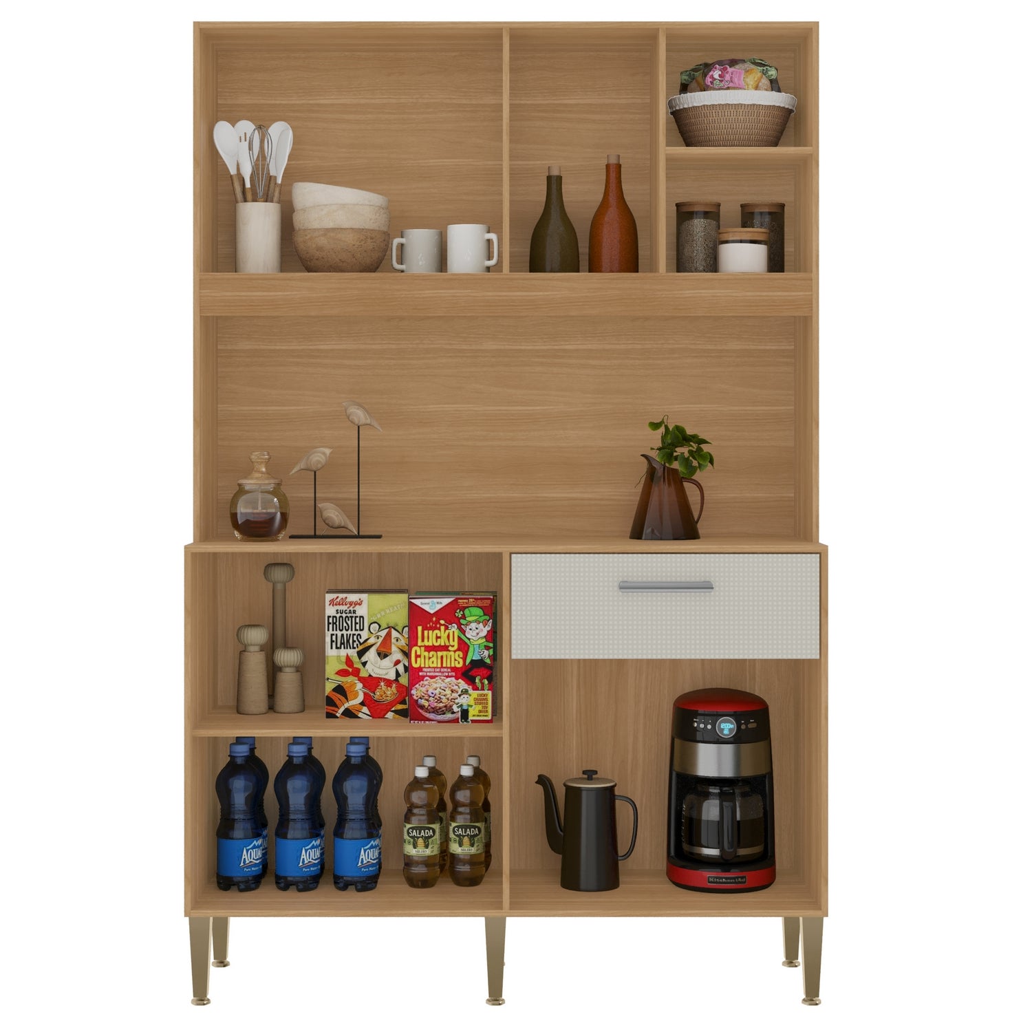 Kit Cozinha Liv 1,20 m Freijó/Soft – KIT’S PARANÁ