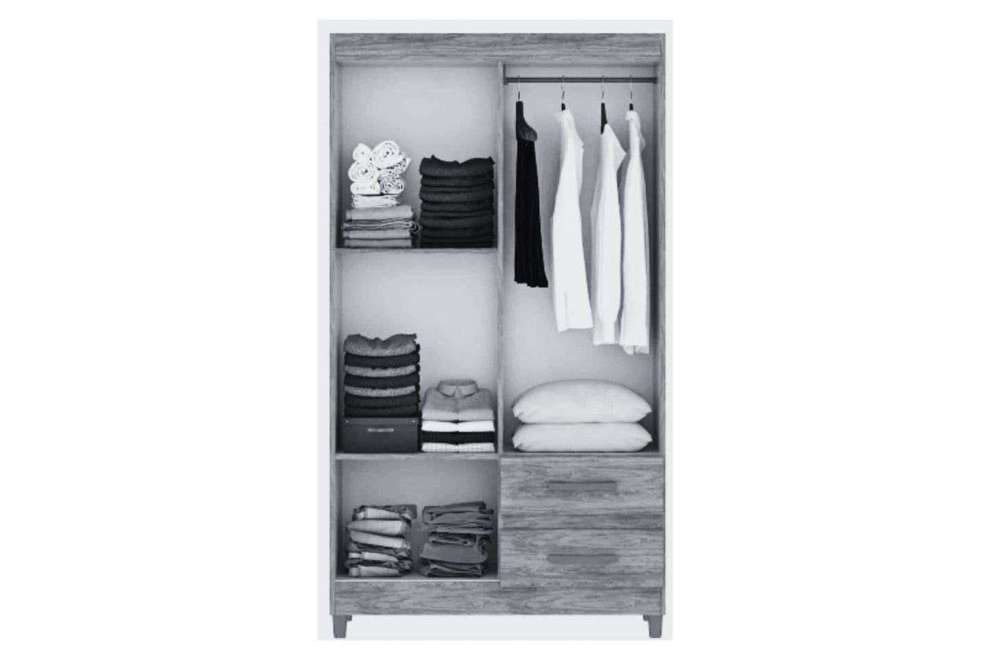GUARDA ROUPA LISBOA 4PTS BRANCO – FELLICCI
