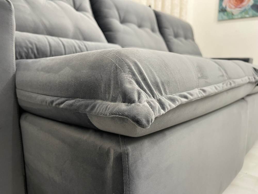 Sofá Retrátil Reclinável Las Vegas 2.70m – Cinza - Móveis furniture