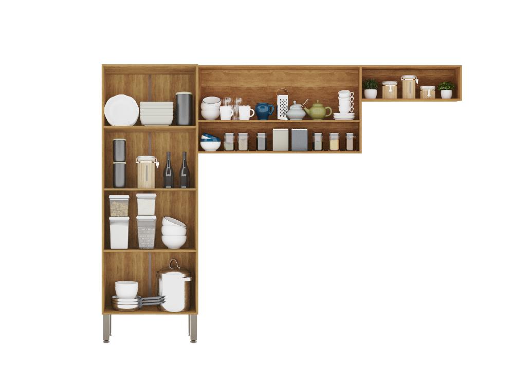 Cozinha Completa Madri 4 peças – Cinamomo/Off White