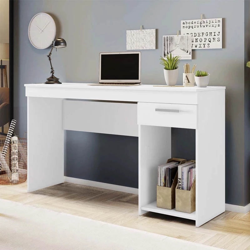 Mesa Office NT 2070 Larg. 1.08m Branco - Móveis furniture