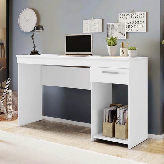 Mesa Office NT 2070 Larg. 1.08m Branco - Móveis furniture