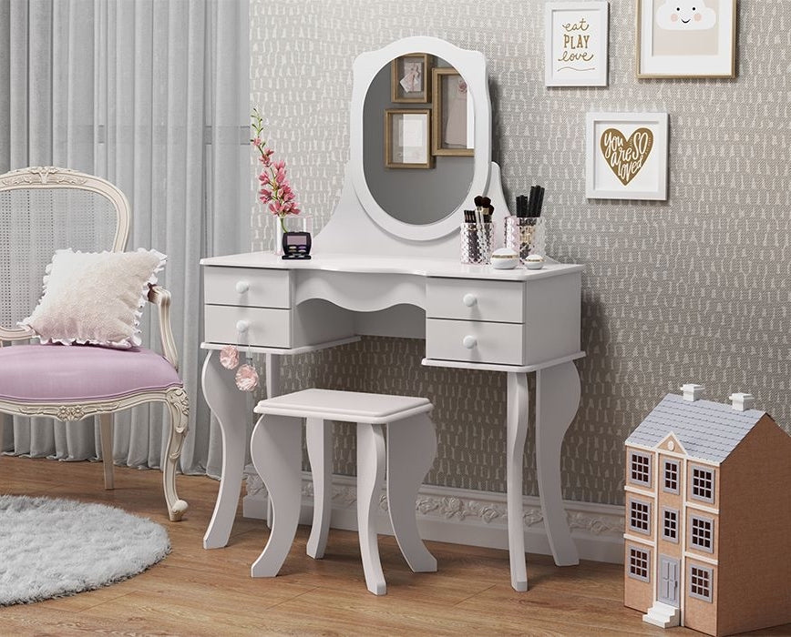Penteadeira Princesa Branco – PATRIMAR - Móveis furniture