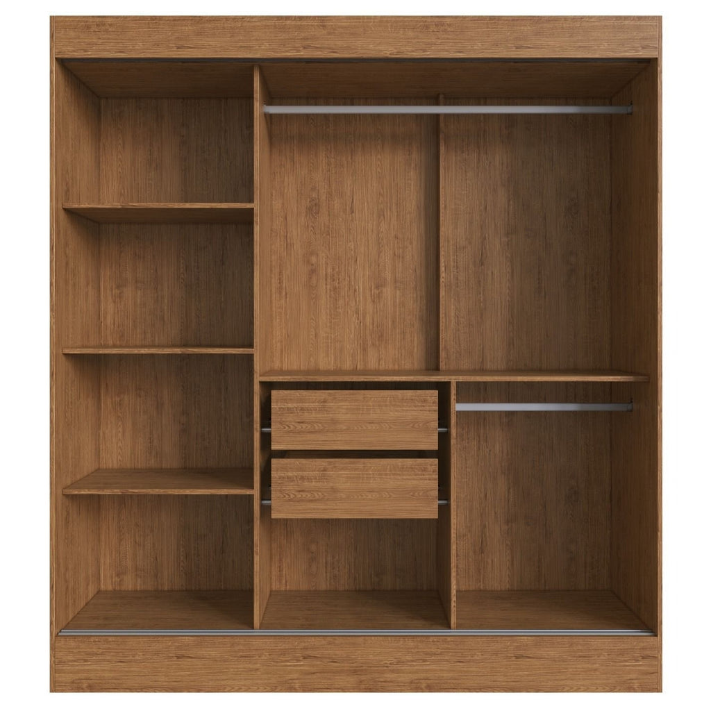 Guarda-Roupa 3 Portas Londres 69000 1,80 m Off White/Nogueira – DORIPEL