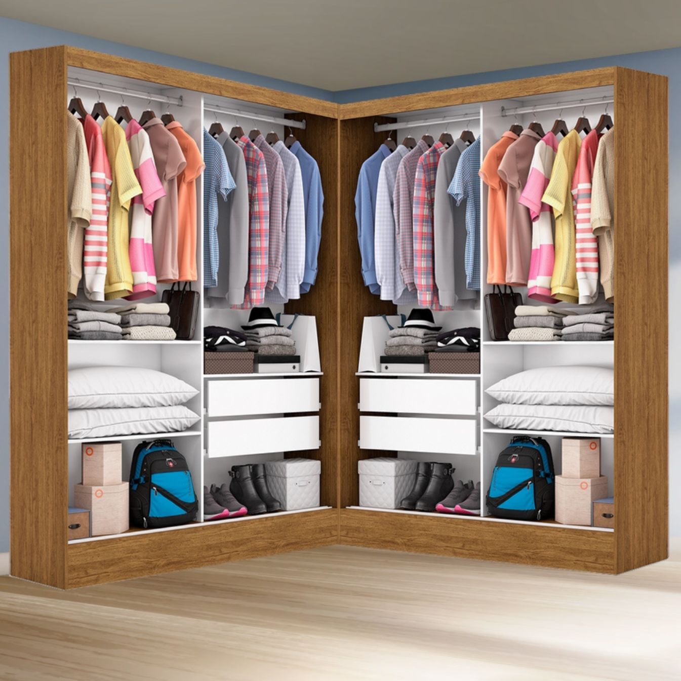 Closet Santiago Plus Cinamono – CARIOCA MÓVEIS - Móveis furniture