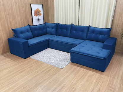 Sofá Canto Azul Leblon - Móveis furniture