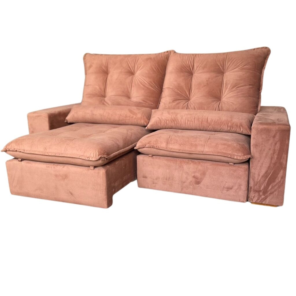 Sofá Retrátil e Reclinável Malu 210 Ferrugem – D’VITRINE ESTOFADOS - Móveis furniture