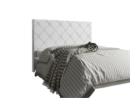 Cabeceira Casal Milão Corino Branco – ITALIANFLEX - Móveis furniture