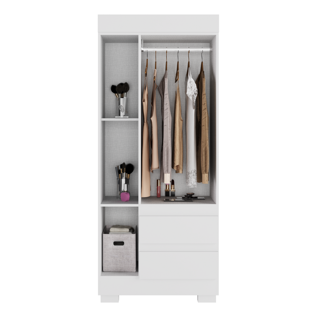 Guarda-Roupa 3 Portas Maya 0,753 m Branco – ACP MÓVEIS
