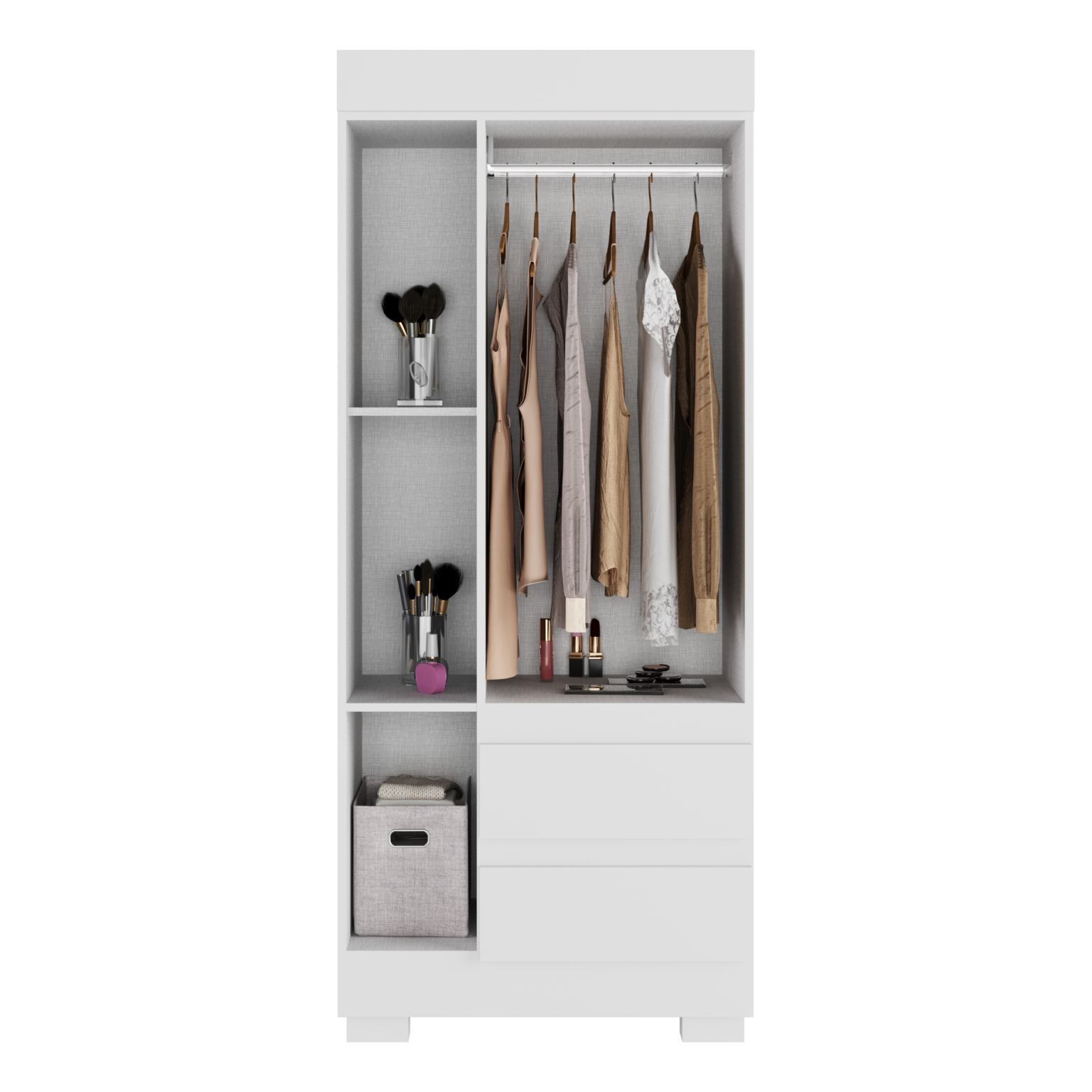 Guarda-Roupa 3 Portas Maya 0,753 m Branco – ACP MÓVEIS