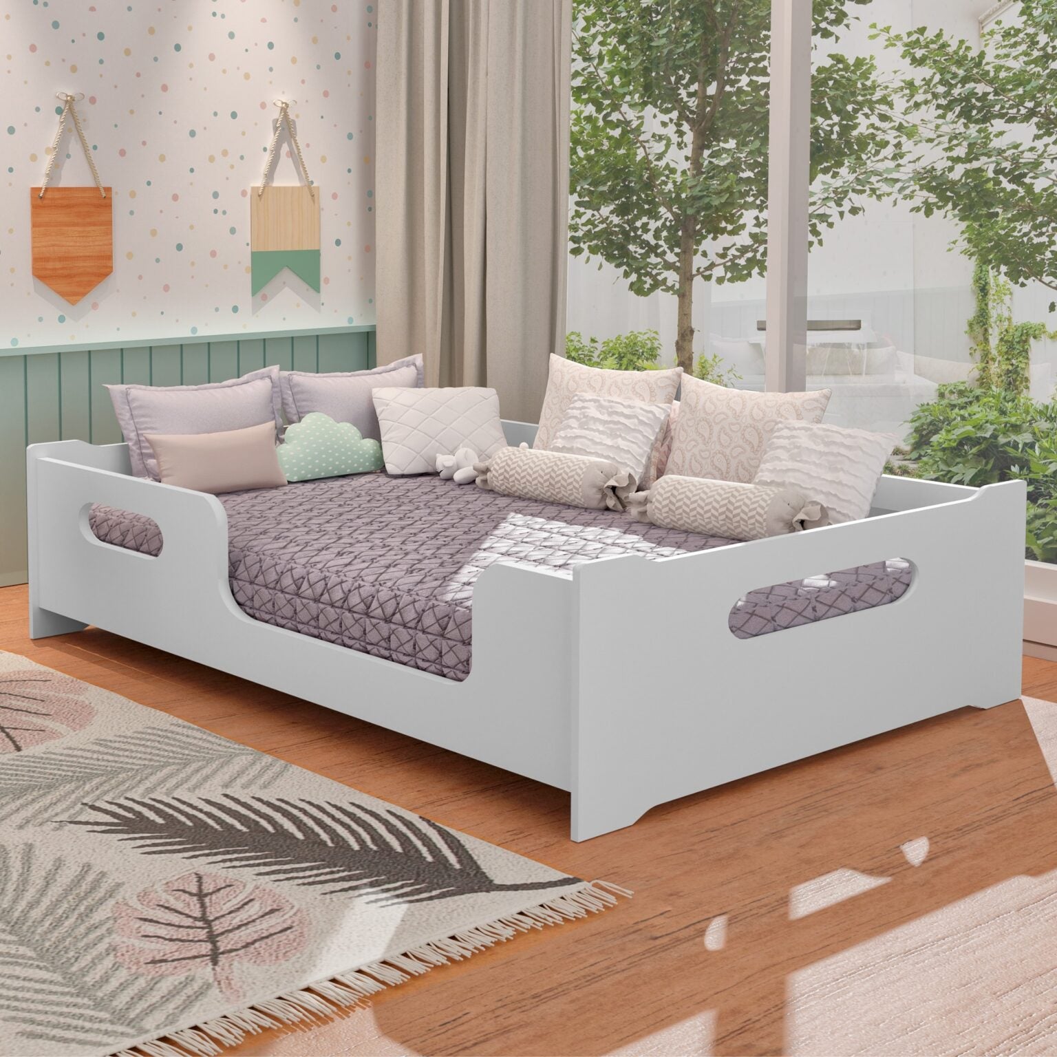 Cama Montessoriana Casal Encanto Branco – GABRIELLI