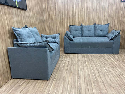 Sofá 2 e 3 Lugares Cinza 605 Paris