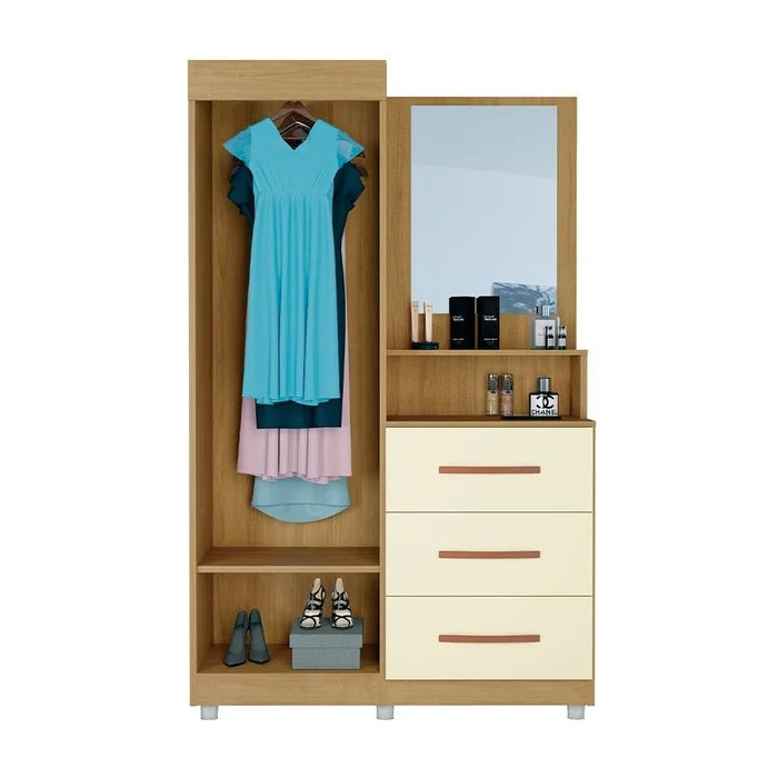 Roupeiro/Cômoda Ônix Mel/Pérola – MÓVEIS PRIMUS