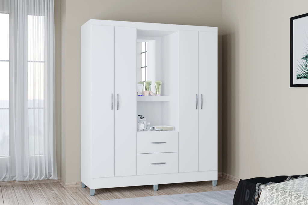 Roupeiro Capelinha Cordoba 4P2G - Móveis furniture