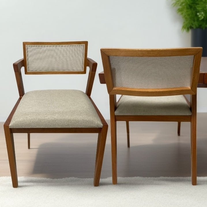 Kit 4 Cadeiras Mara Champagne/Linho Saturno Bege - Móveis furniture