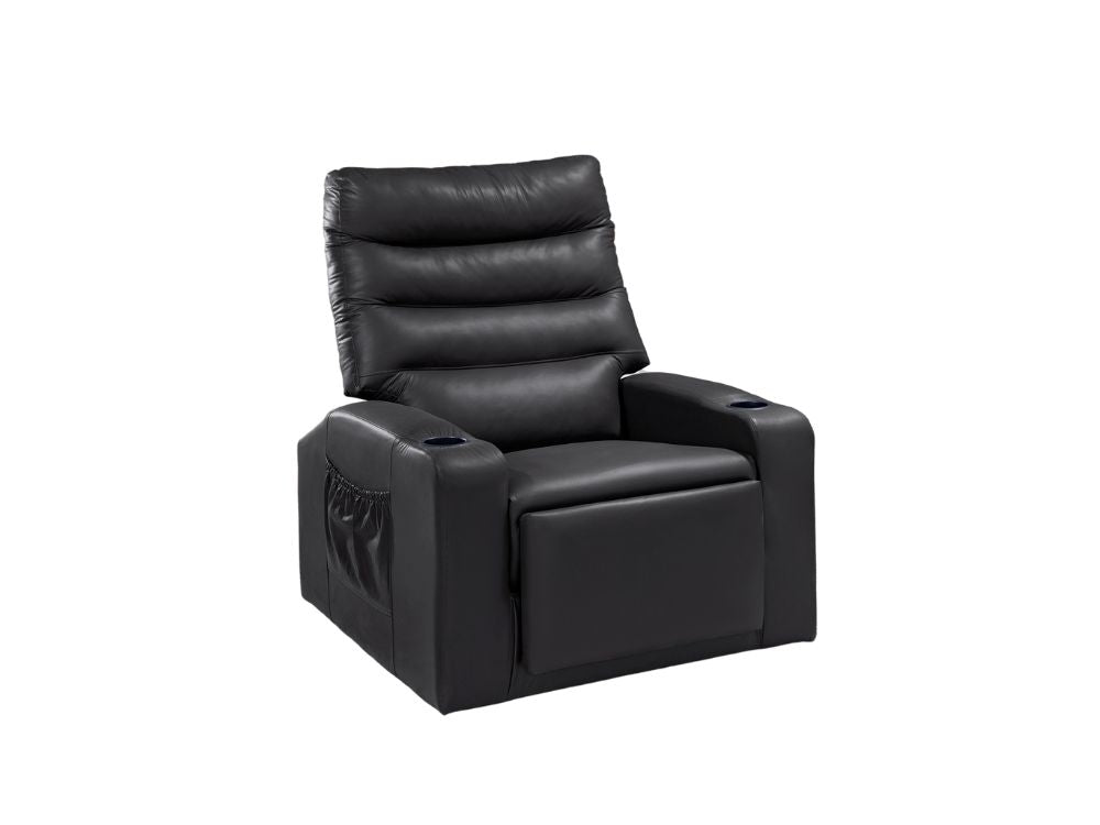 Poltrona do Papai Siena Reclinável – Preto Courino - Móveis furniture