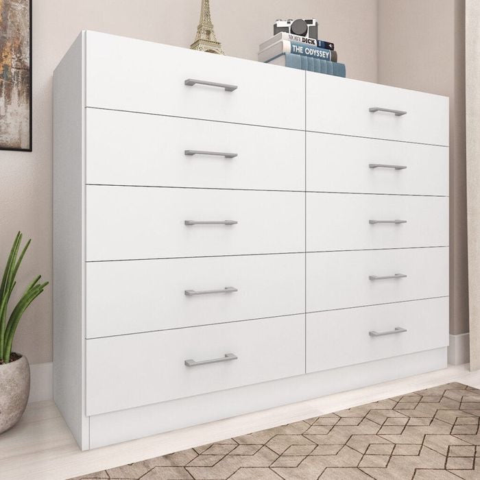 CÔMODA 10 GAVETAS CARIBE BRANCO – FELLICCI - Móveis furniture