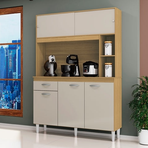 Kit Cozinha Duda 1,20 Damasco/Off White – POQUEMA