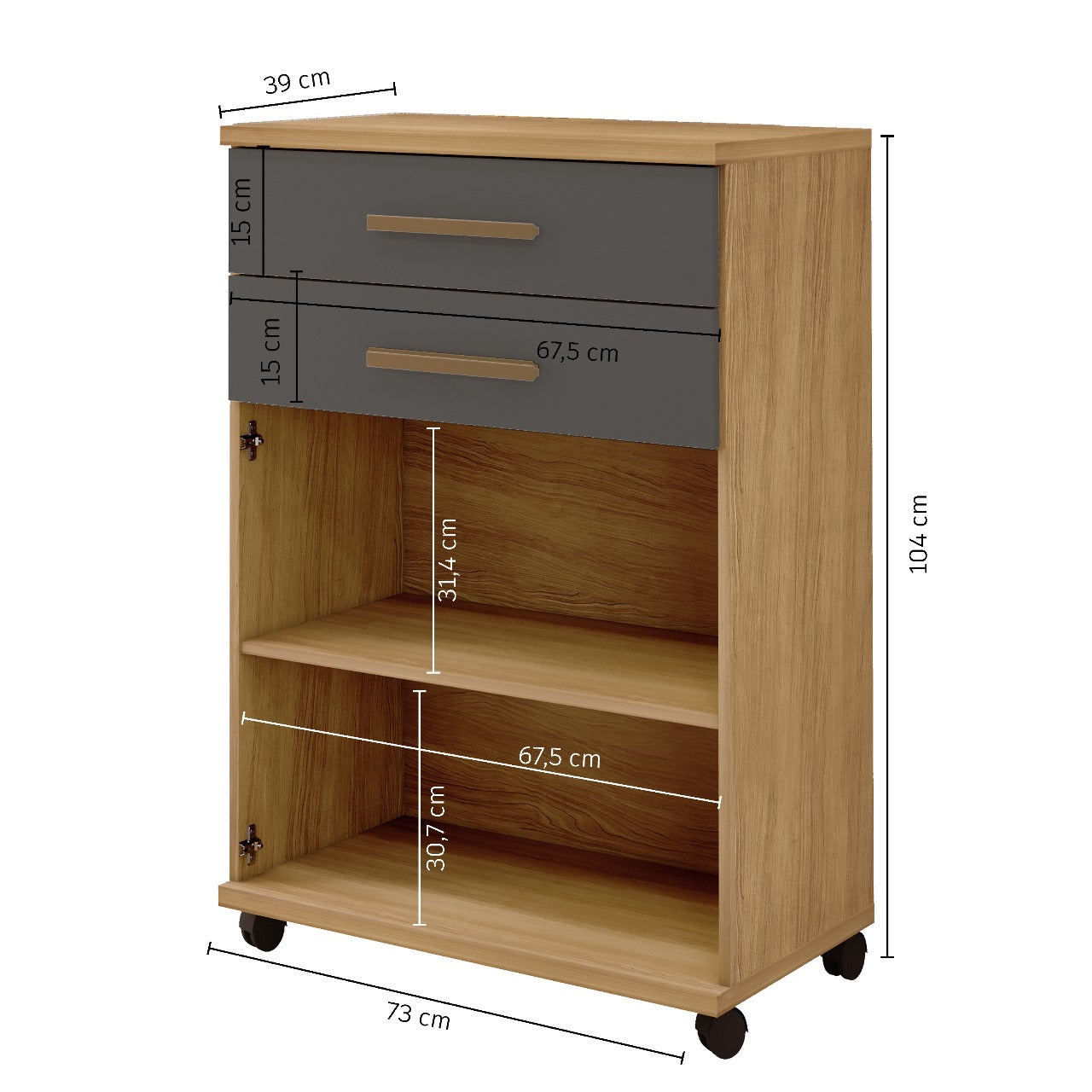 Balcão Mônaco – Cinamomo/Grafite