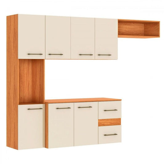 Cozinha Suspensa Mila CM16 1,80 m Cinamomo/Off White – FELLICCI