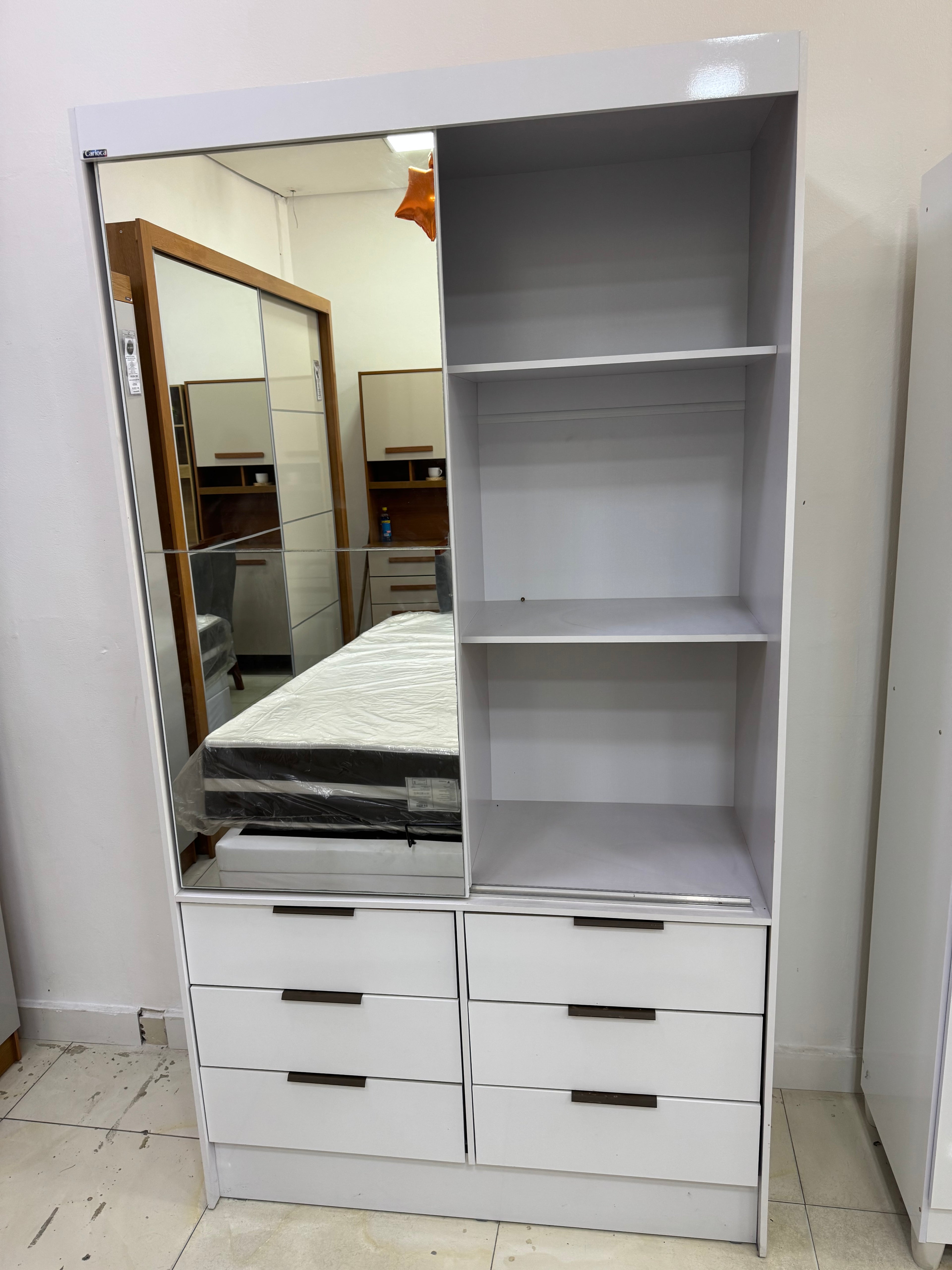 Guarda-Roupa 2 Portas Sevilha Plus(Com espelho)