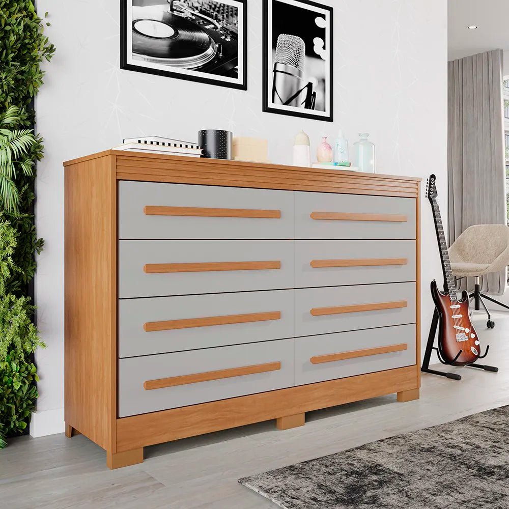 Cômoda California 8 Gavetas Benetil cinamomo off