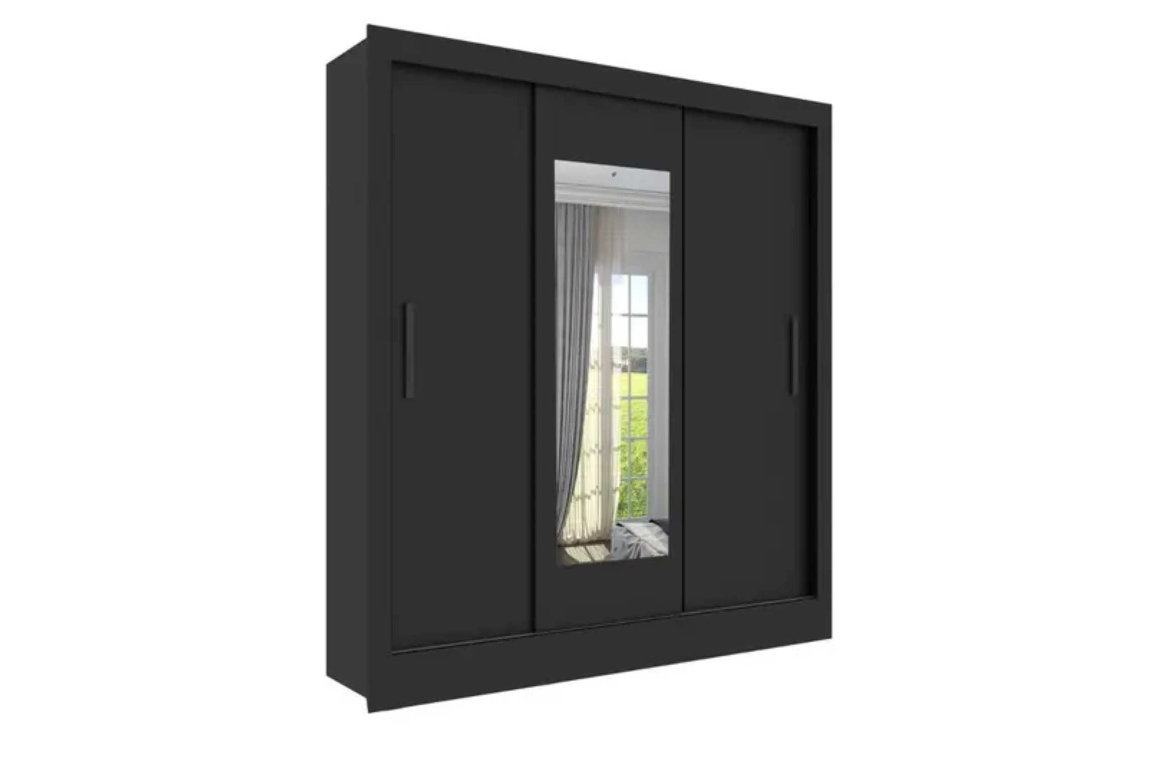 GR.2790 VALENCIA 3PTS 190CM PRETO FOSCO – TCIL - Móveis furniture