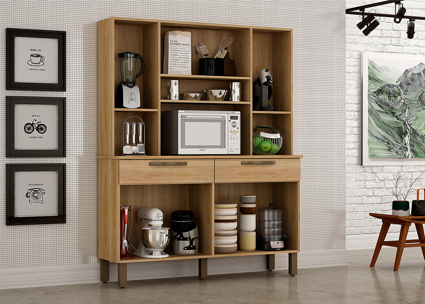 Kit Cozinha Turim 8P2G - Móveis furniture