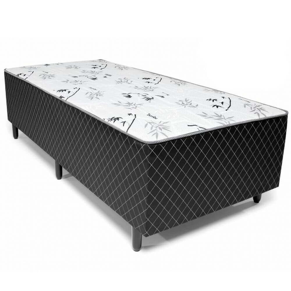 Cama Box de Solteiro Conjugada Espuma Ortopédica Unibox 88×188 - Móveis furniture