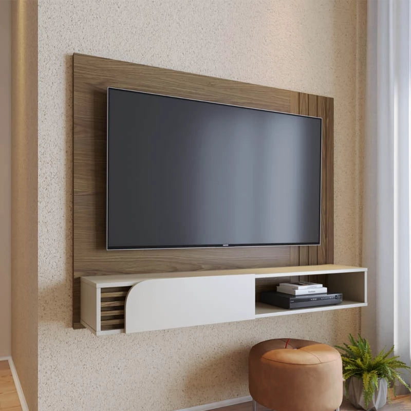 Home Suspenso Jurerê Larg. 1.36m Amêndoa/Off White - Móveis furniture