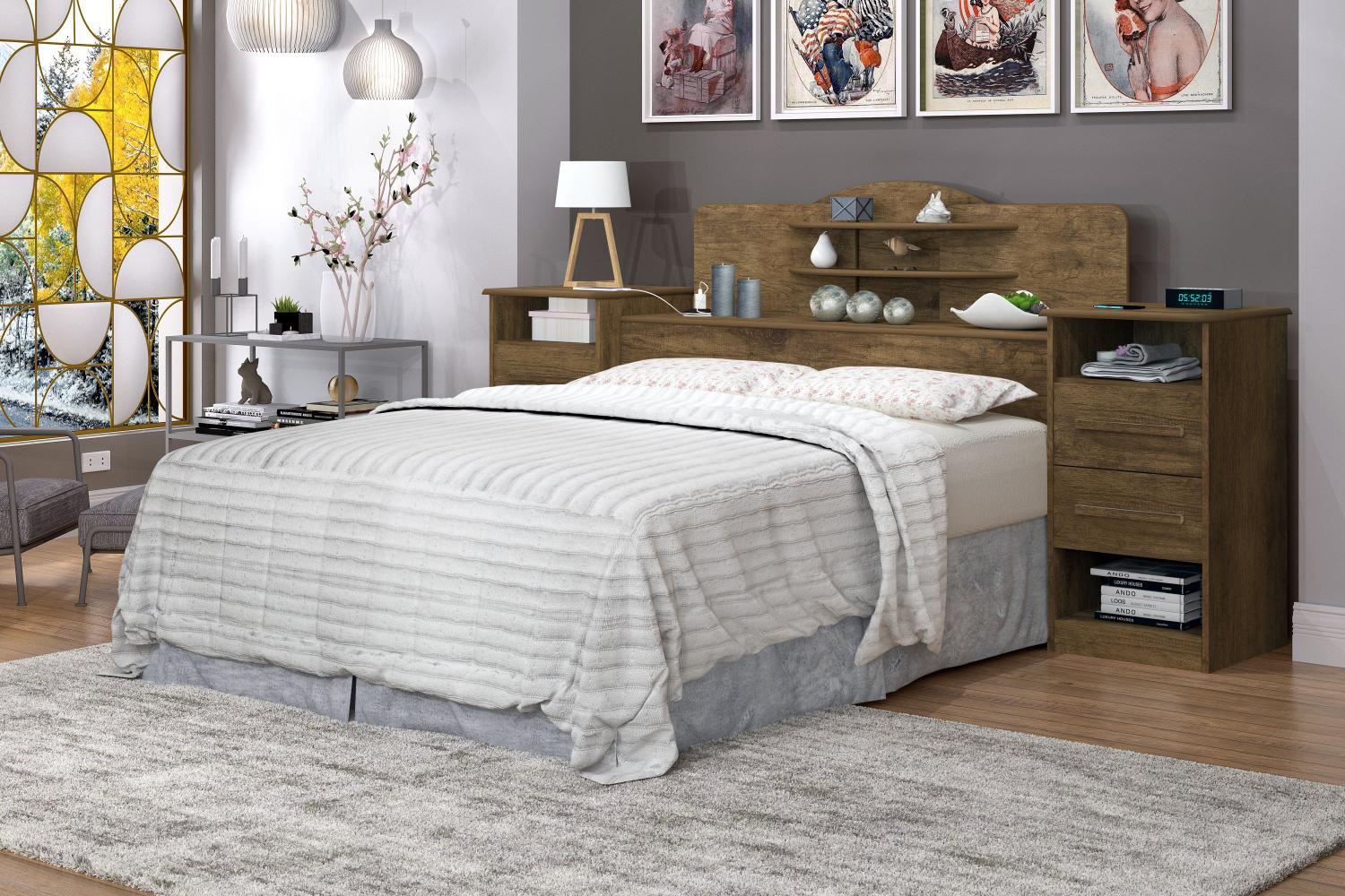 Cabec Box Queen Imperial 160 Mesa Lat Jequitiba J A Mov - Móveis furniture