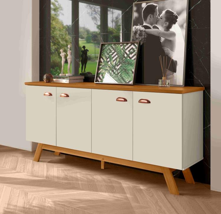 Buffet Atlanta III 4P Off White.Nature Tebarrot