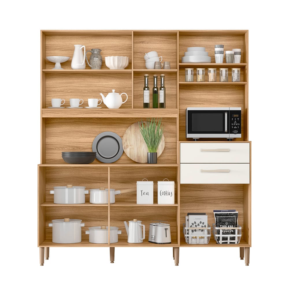 Kit Cozinha Salsa 6P2G Avela.Avela.Off White Nicioli - Móveis furniture