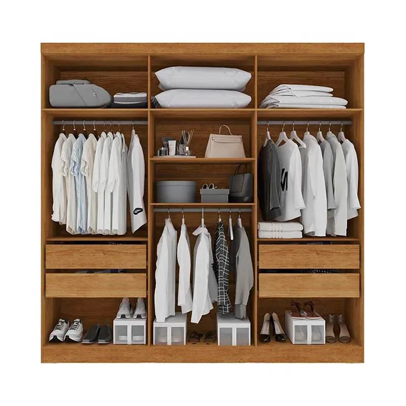 Roupeiro Coliseu 6P4G Cinamomo.Off White Salleto