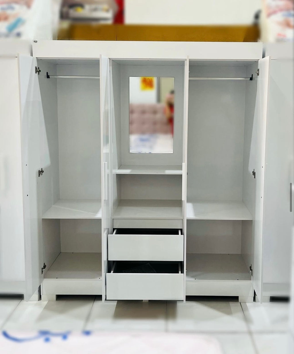 Guarda-Roupa Capelinha Isabely 1,491 m Branco – ACP MÓVEIS