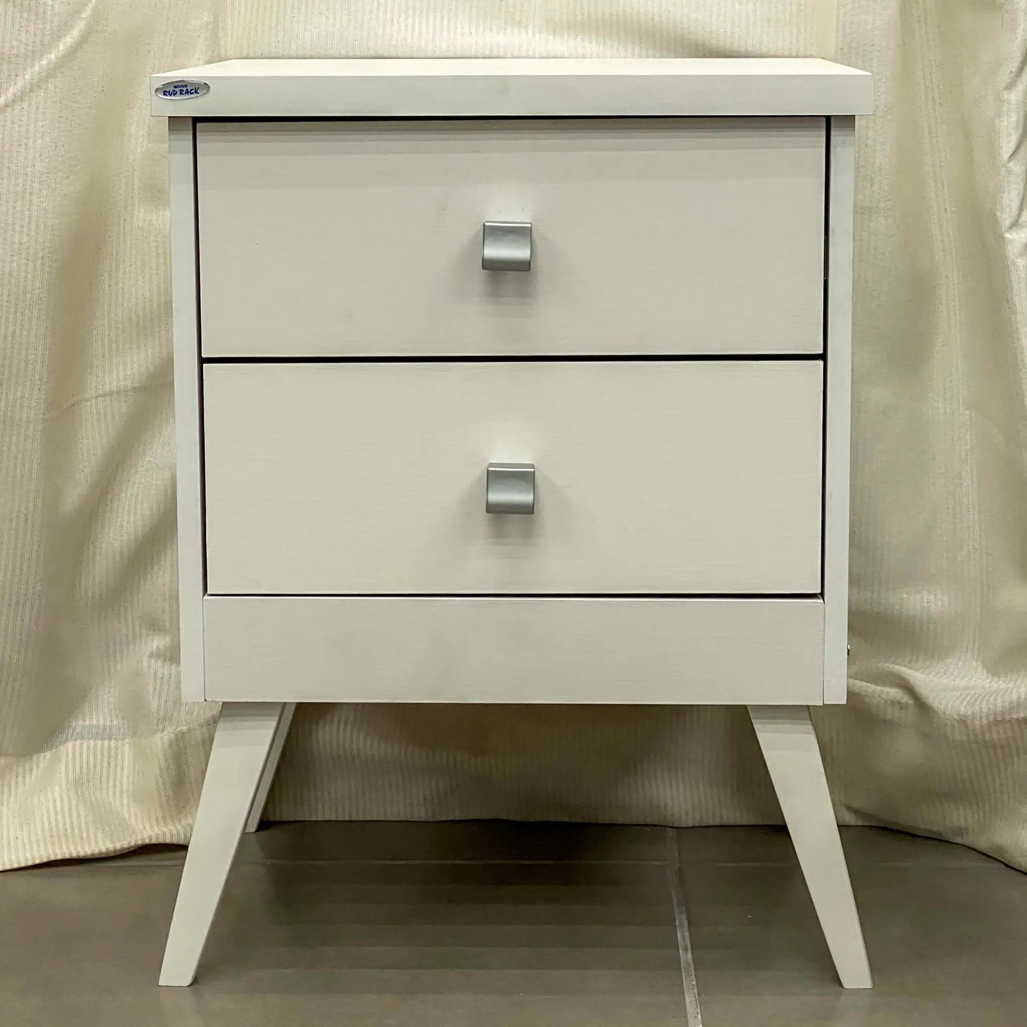Mesa de Cabeceira Thor 2 Gavetas Rud Rack  BRANCO