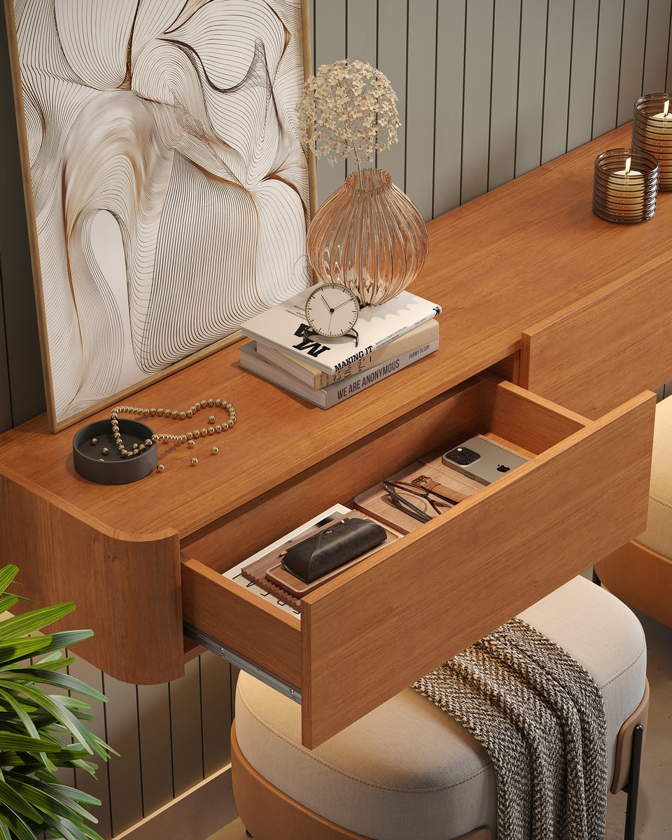 Painel até 58″ Union 1,87 + Nicho Union 1,80 Naturale – MAVAULAR